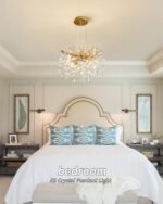 Modern Tree Branch Crystal Chandelier Luxury Gold Crystal Pendant Lighting 18" Contemporary 6-Light Chandeliers for Dining Room Kitchen Bedroom Living Room - Image 5