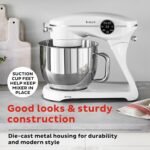 Instant Pot Instant Stand Mixer Pro,600W 10-Speed Electric Mixer with Digital Interface,7.4-Qt Stainless Steel Bowl,Dishwasher Safe Whisk,Dough Hook and Mixing Paddle,Pearl - Image 6