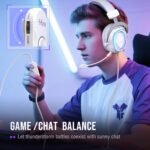 FIFINE USB Gaming Headset: Flowing RGB Lighting - 7.1 Surround Sound - Detachable Mic - Soft Ear Pads, Over-Ear Headset with Control Box, for PC, Laptop, Mac, PS5/PS4 - AmpliGame H13WP (White&Purple) - Image 5