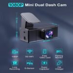 Dash Cam, 1080P Dash Camera for Cars with WiFi FHD, Mini Car Camera, Dash Cam Front Built-in 128GB SD Card, 160° Wide Angle,Night Vision,Loop Recording,24H Parking Monitor - Image 3
