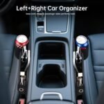 2 Packs Car Seat Filler Organizer, Leather Car Seat Oganizer with Cup Holder,Car Storage Accessories for Phone,Sunglasses,Keys, Universal fit for most car trucks and SUVs(Left+Right Side) - Image 5