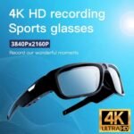 128GB Sport 4K Video Camera Glasses, 2160P FHD-1080P Sports & Action Video Cameras for Outdoor, 4K Sports Video Glasses for Men, Sunglasses with Camera - Image 3