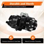 125cc 4 Stroke Engine Motor Complete Kit Electric Start ATV Motor Semi-Auto Transmission Dirt Bike Engine with CDI Ignition Single Cylinder for Go Kart Honda Pit Dirt Bike Motorcycle - Image 5