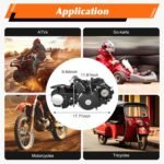 125cc 4 Stroke Engine Motor Complete Kit Electric Start ATV Motor Semi-Auto Transmission Dirt Bike Engine with CDI Ignition Single Cylinder for Go Kart Honda Pit Dirt Bike Motorcycle - Image 6