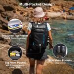 SPARTER Backpack Cooler Insulated Leak Proof 33/49 Cans, 2 Insulated Compartments Thermal Bag, Portable Lightweight Beach Travel Camping Lunch Backpack for Men and Women - Image 5