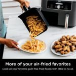 Ninja DZ401 Foodi 10 Quart 6-in-1 DualZone XL 2-Basket Air Fryer with 2 Independent Frying Baskets, Match Cook & Smart Finish to Roast, Broil, Dehydrate for Quick, Easy Family-Sized Meals, Grey - Image 7