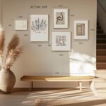 Framed Matisse Abstract Neutral Wall Art, 5 Piece Large Beige Canvas Prints Set, Modern Minimalist Geometric Botanical Paintings for Living Room, Bedroom, Hallway, Home Office, Guest Room - Image 3