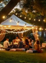 Outdoor String Lights 25 Feet G40 LED Patio Lights, Plug-in, 13 Plastic Edison Bulbs(1 Spare), Waterproof Connectable Hanging Light for Backyard Porch Balcony Party Decor, E12 Base, Black - Image 5