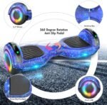 Self Balance Scooter Seat Attachment 6.5” Two-Wheel Self Balancing Electric Scooter with LED Light Flash Lights Wheels - Image 5