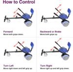 Self Balance Scooter Seat Attachment 6.5” Two-Wheel Self Balancing Electric Scooter with LED Light Flash Lights Wheels - Image 6