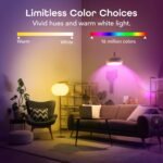 Geeni Prisma Smart Light Bulbs 2-Pack, Color Changing RGBW LED, A19, 800 Lumens, 60W Equivalent, Dimmable, 2700K, Works with Alexa & Google Home - Image 5