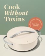 Caraway Rondeau - 6 Qt Non-Stick Pan with Lid - Free From Forever Chemicals - Perfect for Searing, Braising, & Roasting - Cream - Image 3