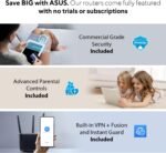 ASUS RT-AXE7800 Tri-band WiFi 6E (802.11ax) Router, 6GHz Band, ASUS Safe Browsing, Upgraded Network Security, Instant Guard, Built-in VPN Features, Parental Controls, 2.5G Port, AiMesh Support - Image 4