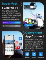 Navycrest 4K Dash Cam Front and Rear with 64GB Card, Built-in 5G WiFi, Dash Camera for Cars 4K Front and 1080P Rear, Dashcams for Cars Loop Recording, Gravity Sensor, 24-Hours Parking Mode - Image 4