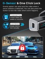 Navycrest 4K Dash Cam Front and Rear with 64GB Card, Built-in 5G WiFi, Dash Camera for Cars 4K Front and 1080P Rear, Dashcams for Cars Loop Recording, Gravity Sensor, 24-Hours Parking Mode - Image 5