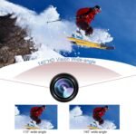Action Camera, 1080P 30fps 12MP 30M Sports Camera 2 Inch with Accessories for Vlogging, Diving, Skiing(Black) - Image 5