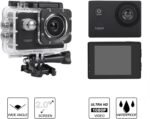 Action Camera, 1080P 30fps 12MP 30M Sports Camera 2 Inch with Accessories for Vlogging, Diving, Skiing(Black) - Image 6