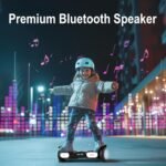 Scooter, Bluetooth & All Terrain Wheels with LED Lights, 7.5 MPH & 7.5 Miles Range 500W Motors, Gifts for Childs - Image 3