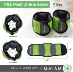 Gaiam Wrist and Ankle Weights, Wearable Bracelet to Strengthen, Tone & Sculpt, Adjustable Ankle Weights for Women & Men for Yoga, Dance, Pilates, Barre, Cardio, Home & Gym Use - Image 3