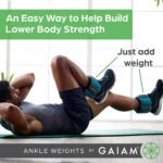 Gaiam Wrist and Ankle Weights, Wearable Bracelet to Strengthen, Tone & Sculpt, Adjustable Ankle Weights for Women & Men for Yoga, Dance, Pilates, Barre, Cardio, Home & Gym Use - Image 4