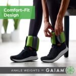 Gaiam Wrist and Ankle Weights, Wearable Bracelet to Strengthen, Tone & Sculpt, Adjustable Ankle Weights for Women & Men for Yoga, Dance, Pilates, Barre, Cardio, Home & Gym Use - Image 6