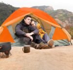 BISINNA 2/4 Person Camping Tent Lightweight Backpacking Tent Waterproof Windproof Two Doors Easy Setup Double Layer Outdoor Tents for Family Camping Hunting Hiking Mountaineering Travel - Image 3