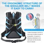 INOXTO lightweight Hiking Backpack 35L/40L Hiking Daypack with Waterproof Rain Cover for Travel Camping Outdoor Men and Women - Image 3