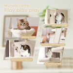SHA CERLIN 68 Inches Multi-Level Large Cat Tree for Large Kitties/Big Cat Tower with Condo/Cozy Plush ‌Pussycat Perches/Sisal Scratching Posts and Hammocks/Activity Center/Beige - Image 4