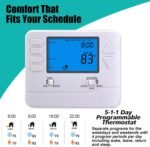 5-1-1 Day Programmable Thermostats for Home 1 Heat/ 1 Cool Conventional Single-Stage Systems - Image 3