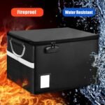Fireproof Document File Organizer Box, Fireproof Safe Box with Lock, Portable Office Storage Cabinet for Hanging Letter/Legal Folder 16.1 x 12.9 x 11in - Image 3