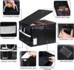 Fireproof Document File Organizer Box, Fireproof Safe Box with Lock, Portable Office Storage Cabinet for Hanging Letter/Legal Folder 16.1 x 12.9 x 11in - Image 5