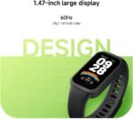 XIAOMI Smart Band 9 Active Global Version 1.47'' Display 18-Day Battery Life Modes All-Day Health and Fitness Monitoring 5ATM (Black) - Image 4