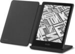 Kindle Paperwhite Signature Edition Essentials Bundle including All-new Kindle Paperwhite Signature Edition (32GB) - Black, Premium Leather Cover - Walnut, and Wireless Charging Dock - Image 3