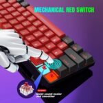 Snpurdiri 60% Wired Mechanical Keyboard, Mini Gaming Keyboard with 61 Keys for PC, Windows XP, Win 7, Win 10 (Black-Red, Red Switches) - Image 5
