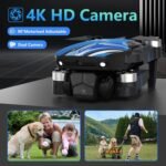 Drone with 4k Camera for Adults, Drone with LCD Screen 2.8 Inch, 32G SD Card, Professional Brushless Motor 270° Obstacle Avoidance, Foldable Remote Control Mini Quadcopter for Beginners - Image 3