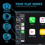 Double Din Car Stereo Radio Compatible with Apple Carplay and Android Auto, 7-Inch HD Touchscreen with Voice Control, Mirror Link, Backup Camera, Steering Wheel, Bluetooth, FM, USB/TF/AUX Port - Image 6