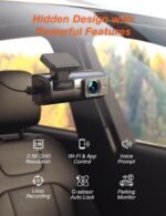 iZEEKER 2.5K Dash Cam WiFi Dash Camera for Cars, Mini Car Camera 1440P Front Dashcams with App, Free 32GB Card, Night Vision, WDR, G-Sensor, Loop Recording, 24H Parking Mode Supports - Image 3