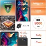 Tablet,10.1" Android Tablet with Octa-core Processor 24GB RAM 128GB ROM HD IPS Touchscreen 8H Battery, Wi-Fi 6, BT 5.0, Dual Camera, Android 15 Tablets 2025 - Image 3