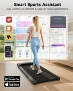 Lichico NeoSilent Walking Pad Treadmill Under Desk for Home with BLDC Core and Extra-Large Belt, App and Remote Control, Portable and Compact for Small Space - Image 4