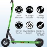 Electric Scooter for Big Kids/Teens - 250W Motor, 15.5 mph Top Speed, Rear Foot Brake, Folding E-Scooter for Riders up to 220 lbs, UL-2272 Certified - Image 3