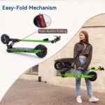Electric Scooter for Big Kids/Teens - 250W Motor, 15.5 mph Top Speed, Rear Foot Brake, Folding E-Scooter for Riders up to 220 lbs, UL-2272 Certified - Image 4