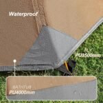 camppal 1 Person Tent for Camping Hiking Mountain Hunting Backpacking Tents 4 Season Resistance to Windproof Rainproof and Waterproof - Image 4