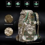 100L Camping Hiking Backpack,Molle military Tactical rucksack backpack,Waterproof Lightweight Hiking Backpack (Woodland Camo-C) - Image 4