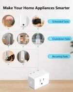 DAYBETTER Smart Plug 15A/1800W, Smart Plugs That Compatible with Alexa and Google Home, 2.4GHz WiFi Bluetooth Alexa Smart Plugs, Smart Outlet with APP Control, Timer & Schedule, 4Pack - Image 3