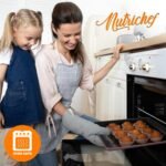 NutriChef 8-Piece Nonstick Stackable Bakeware Set - PFOA, PFOS, PTFE Free Baking Pan Set w/Non-Stick Coating, 450°F Oven Safe, Round Cake, Loaf, Muffin, Wide/Square Pans, Cookie Sheet (Plum) - Image 5