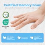 Neo Sleep 8 Inch Twin Cooling Gel Memory Foam Mattress Medium Firm CertiPUR-US Certified Foam, Mattress in a Box Enhanced Pressure Relief Removable Soft Cover No Fiberglass (Twin, 8 in) - Image 5