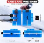 Pyle Gear Pro Sports Action Camera - 1080P Full HD Waterproof Camcorder, 12MP Camera, 2.4" Touch Screen, USB & HDMI Ports, with Remote Control, 1500mAh Lithium Battery, Mounting Accessories (Blue) - Image 3