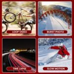 Pyle Gear Pro Sports Action Camera - 1080P Full HD Waterproof Camcorder, 12MP Camera, 2.4" Touch Screen, USB & HDMI Ports, with Remote Control, 1500mAh Lithium Battery, Mounting Accessories (Blue) - Image 7