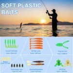 Fishing Lures Tackle Box Bass Kit, Including Animated Lure,Crankbaits,Spinnerbaits,Soft Plastic Worms, Topwater Lures,Hooks,Saltwater & Freshwater Fishing Gear for Bass,Trout, Salmon. - Image 4