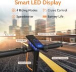 MAXSHOT Electric Scooter for Adults, 8.5/10/14" Tires, 19/22Mph, 350W/500W Motor, 21-28 Miles Range, Folding E-Scooter with Dual Suspension,APP(V1/SPRO/MAX/PRO/X1/X1PRO/PR) - Image 5